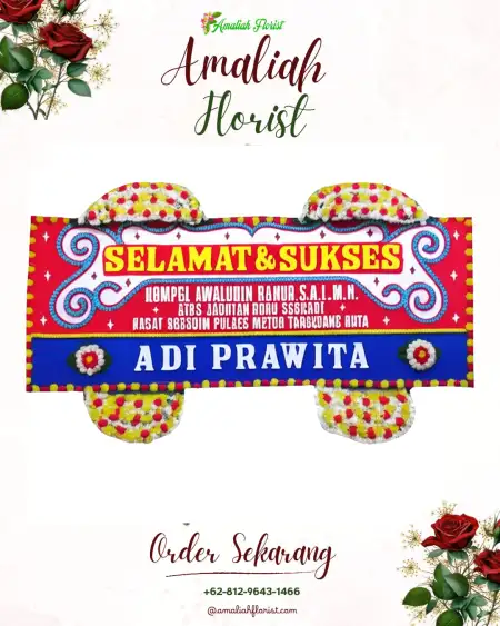 Papan Bunga Ucapan Selamat Pladen
